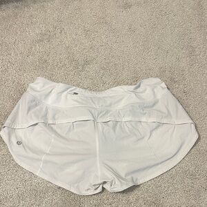 Lululemon Athletica White Athletic Shorts